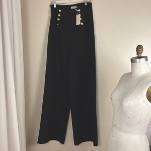 Black flounce sailor pants. High waist. ASOS. New with tags!